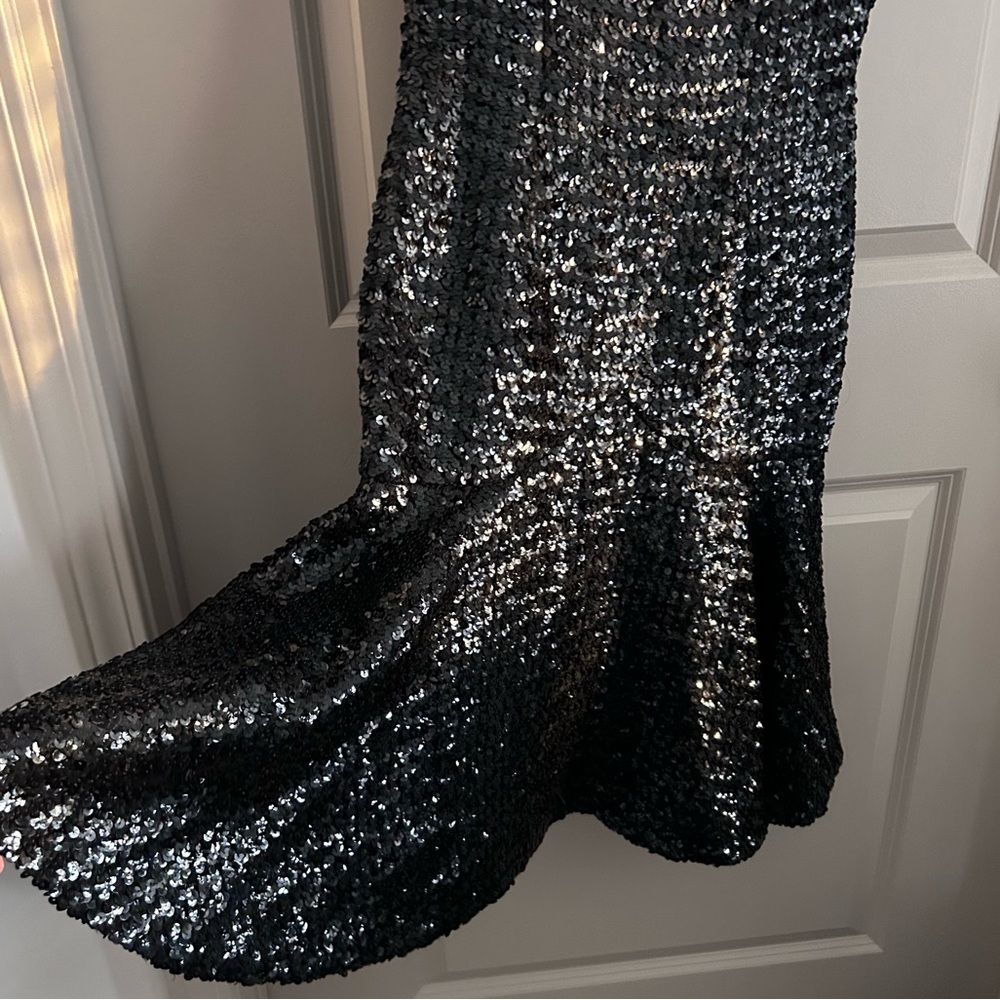 Vintage sequin dress women’s black EUC - Picture 3 of 11
